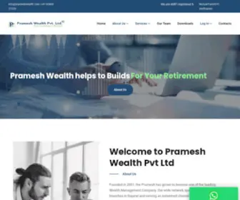 Prameshwealth.com(Pramesh Wealth Pvt Ltd) Screenshot