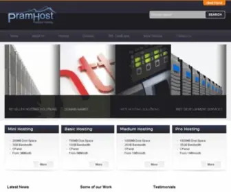 Pramhost.com(Pramnos Hosting) Screenshot