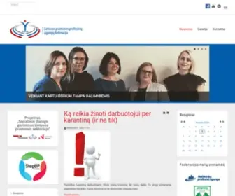 Pramprof.lt(Pramonės profesinės sąjungos) Screenshot