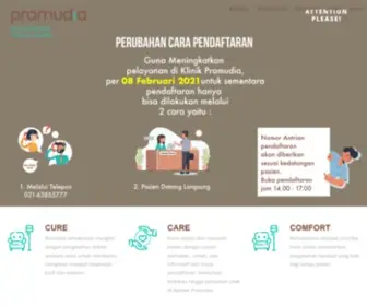 Pramudia.co.id(Klinik Pramudia) Screenshot