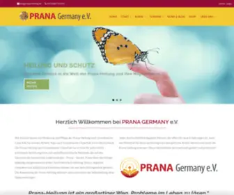 Prana-Heilung.de(Prana Germany) Screenshot