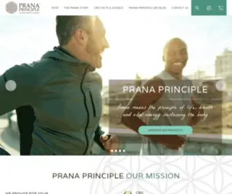 Pranacbd.com(Prana Principle CBD) Screenshot