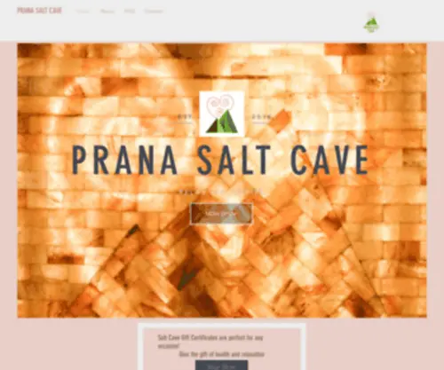 Pranasaltcave.com(Prana Salt Cave) Screenshot