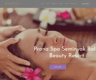 Pranaspabali.com(Prana Spa Bali) Screenshot