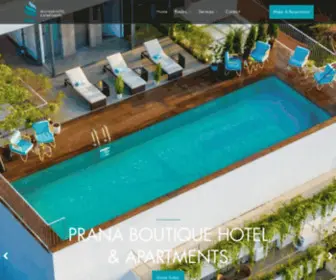 Pranastay.com(Prana Boutique Hotel & Apartments Da Nang offers a luxury service apartment experience) Screenshot