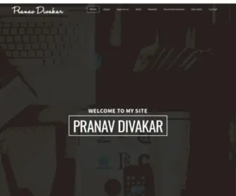 Pranavdivakar.com(Pranav Divakar) Screenshot