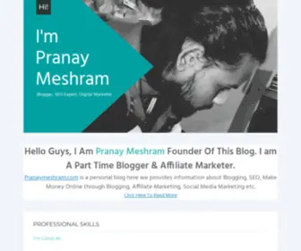 Pranaymeshram.com(Pranay Meshram) Screenshot
