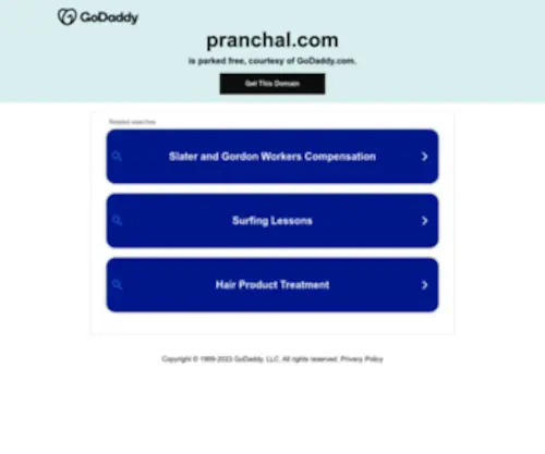 Pranchal.com(Pranchal Singhal) Screenshot