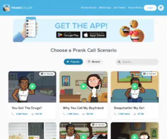 Prankcaller.io(Send Prank Calls & Prank Your Friends) Screenshot