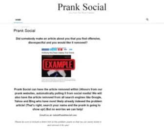 Pranksocial.com(Prank Social LLC) Screenshot