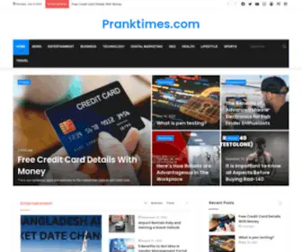 Pranktimes.com(Popular Web Magazine in Online) Screenshot