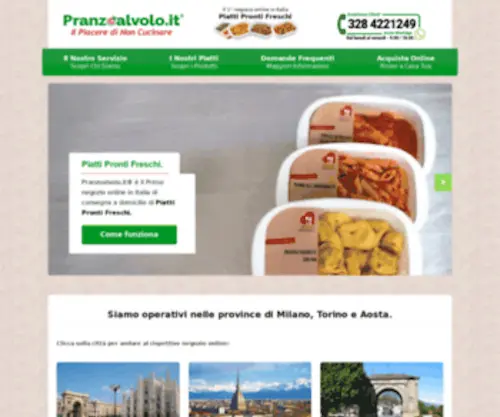 Pranzoalvolo.it(Il Piacere di Non Cucinare) Screenshot