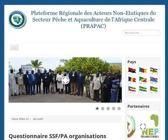 Prapac.org(Plateforme Régionale des Acteurs Non) Screenshot