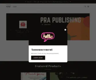 Prapublishing.com(PRA Publishing) Screenshot