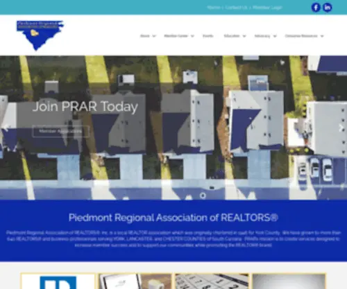 Prar.com(Piedmont Regional Association of REALTORS®) Screenshot