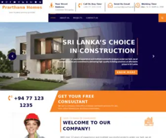 Prarthanahomes.com(Your trusted service provider) Screenshot