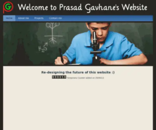 Prasadgavhane.com(Prasad Gavhane's Website) Screenshot