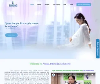 Prasadinfertilitysolutions.com(Prasad Infertility Solutions) Screenshot