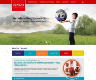 Prasadinternational.com(Pigment Manufacturers) Screenshot