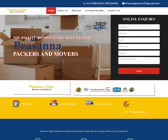 Prasannacargopackers.com(Prasanna) Screenshot