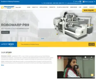 Prashantgroup.com(Textile Machine) Screenshot