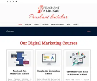 Prashantkadukar.com(Best Online Digital Marketing Courses) Screenshot