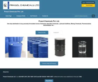 Prasolchemicals.com(Prasol Chemicals) Screenshot