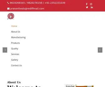 Prasonfoods.com(Best Pharmaceutical Company) Screenshot