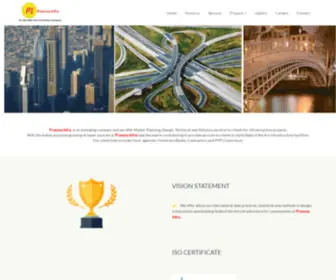 Prasunainfra.com(Construction and building State of the Art infrastructure for communities at Prasuna Infra) Screenshot
