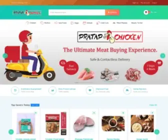 Pratapchicken.com(Click with us and change test) Screenshot