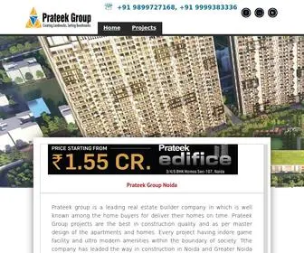 Prateekgroupnoida.in(Prateek Group Noida) Screenshot