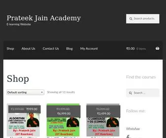 Prateekjainacademy.com(E-learning Website) Screenshot