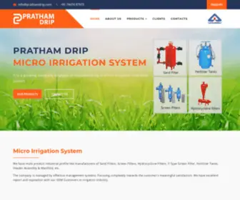 Prathamdrip.com(Pratham Enterprises) Screenshot