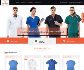 Prathameshuniform.com(Medical uniform manufacture) Screenshot