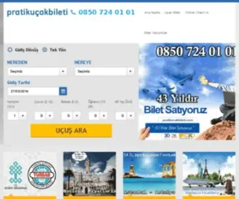 Pratikucakbileti.com(Ucuz Uçak Bileti Taksitli Uçak Bileti Satın Al) Screenshot