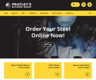 Pratleysbuildersbeams.co.uk(Steel Beams) Screenshot