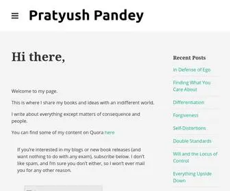 Pratyushpandey.com(Pratyush Pandey) Screenshot