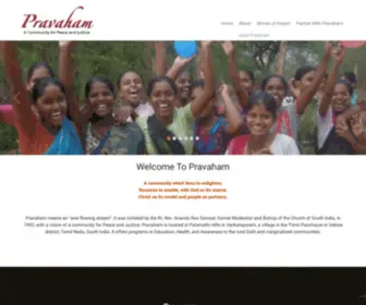 Pravaham.org(A Community for Peace & Justice) Screenshot