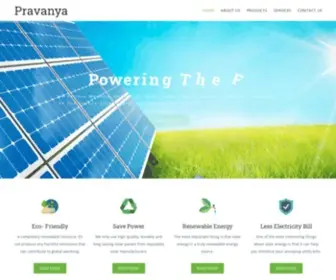 Pravanyasolar.com(Pravanya) Screenshot