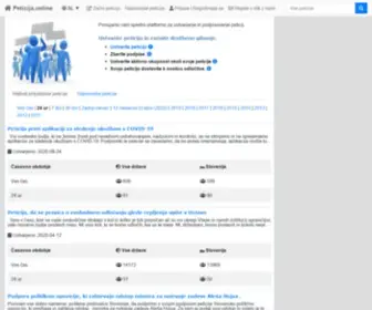 Pravapeticija.com(Spletna peticija) Screenshot