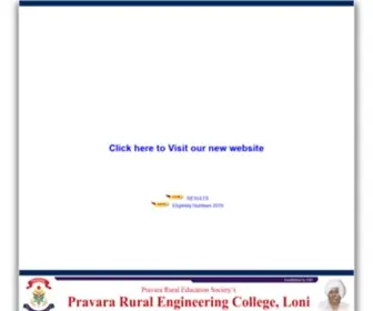 Pravaraengg.org.in(Pravara Rural Engineering College) Screenshot