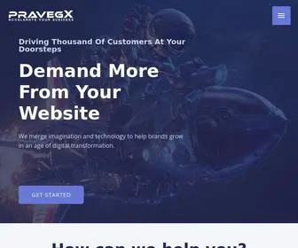 Pravegx.com(Accelerate Your Business) Screenshot