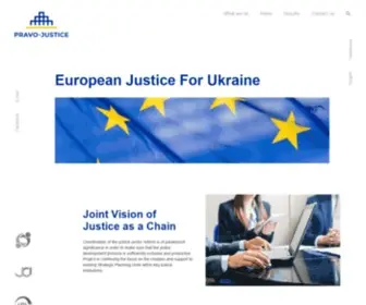 Pravojustice.eu(European Justice For Ukraine) Screenshot