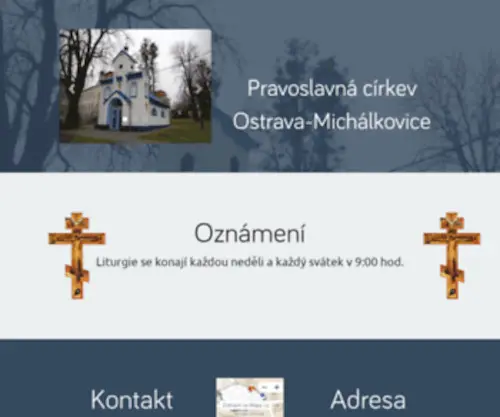 Pravoslaviostrava.cz(Pravoslavná církev Ostrava) Screenshot