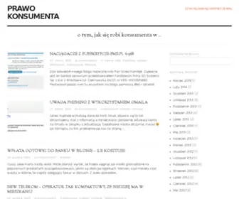 Prawokonsumenta.pl(Prawo Konsumenta: o tym) Screenshot