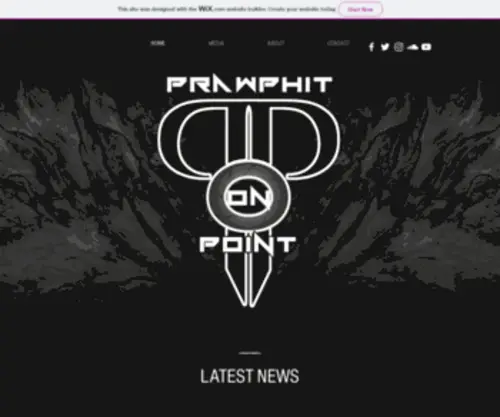 Prawphitonpoint.com(PRAWPHIT ON POINT MUSIC) Screenshot