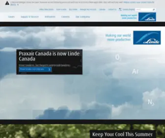 Praxair.ca(Linde Canada Inc) Screenshot