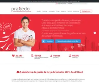 Praxedo.pt(Leading Field Service Management software) Screenshot