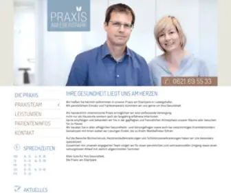 Praxis-AM-Ebertpark.de(Arzt Praxis in Ludwigshafen) Screenshot