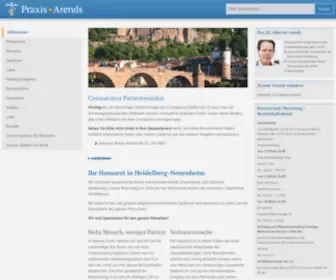 Praxis-Arends.de(Praxis Arends) Screenshot